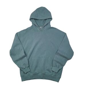 Abercrombie & Fitch Oversized Hoodie Large Green Pullover Soft A&F Essentials